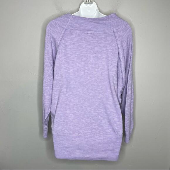FREE PEOPLE WE THE FREE Purple Thermal Sweater Womens XSmall Slouchy Oversized - Picture 5 of 8